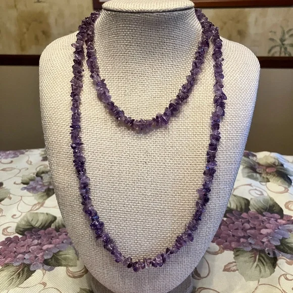 AMETHYST STRAND IF CHIP BEADS - Picture 7 of 10